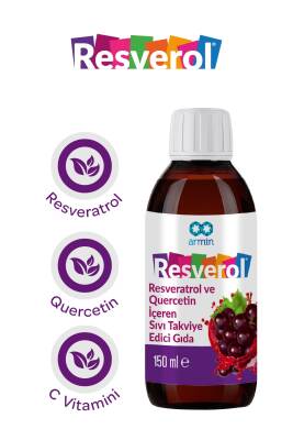 Armin Resveratrol,Quercetin Ve C Vitamini Içeren Sıvı Takviye Edici Gıda 150 ml - 2