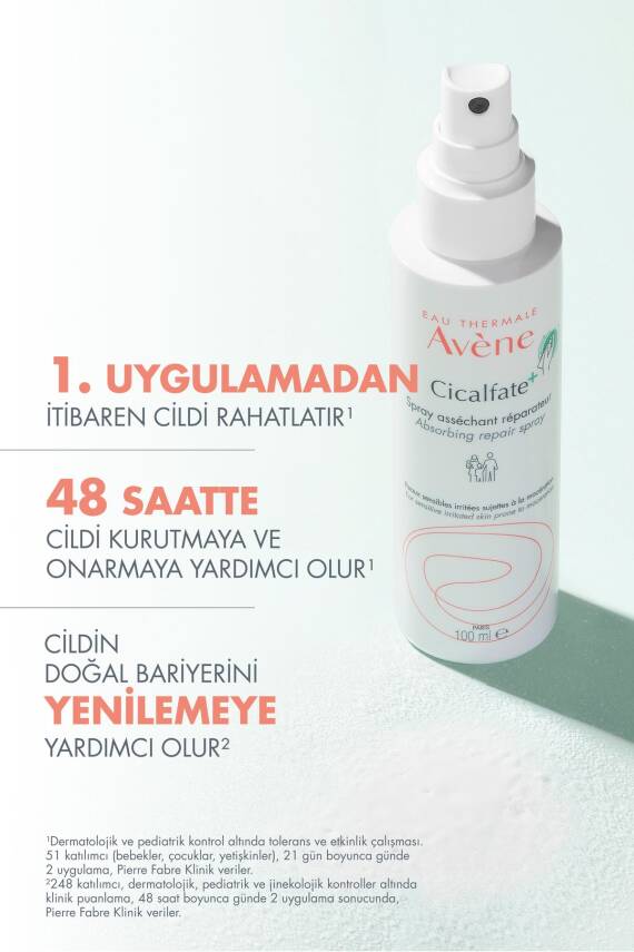 Avene Cicalfate+ Kurutucu ve Yatıştırıcı Etkiye Sahip Onarıcı Bakım Spreyi 100 ml - 3