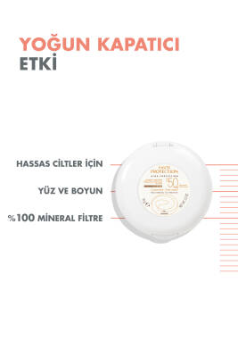 Avene Compact SPF 50+ Teintee Dore - Mineral Filtreli Kompakt Renkli Güneş Koruyucu - 3