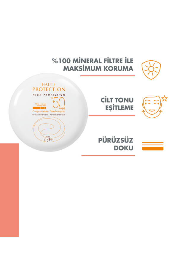 Avene Compact SPF 50+ Teintee Dore - Mineral Filtreli Kompakt Renkli Güneş Koruyucu - 4