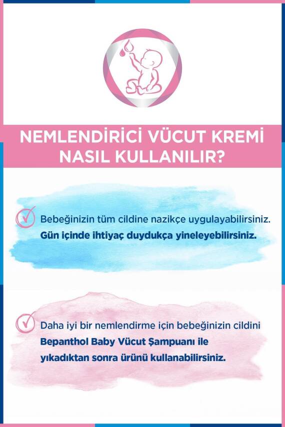 Bepanthol Baby Nemlendirici Vücut Kremi 200 ml Hassas ve Kuru Ciltler Için Uygun - 4