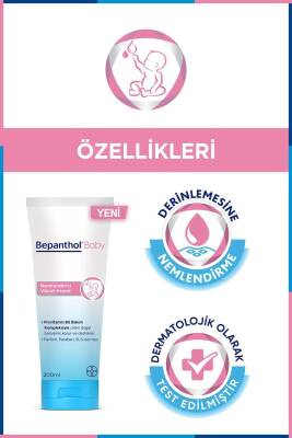 Bepanthol Baby Nemlendirici Vücut Kremi 200 ml Hassas ve Kuru Ciltler Için Uygun - 7