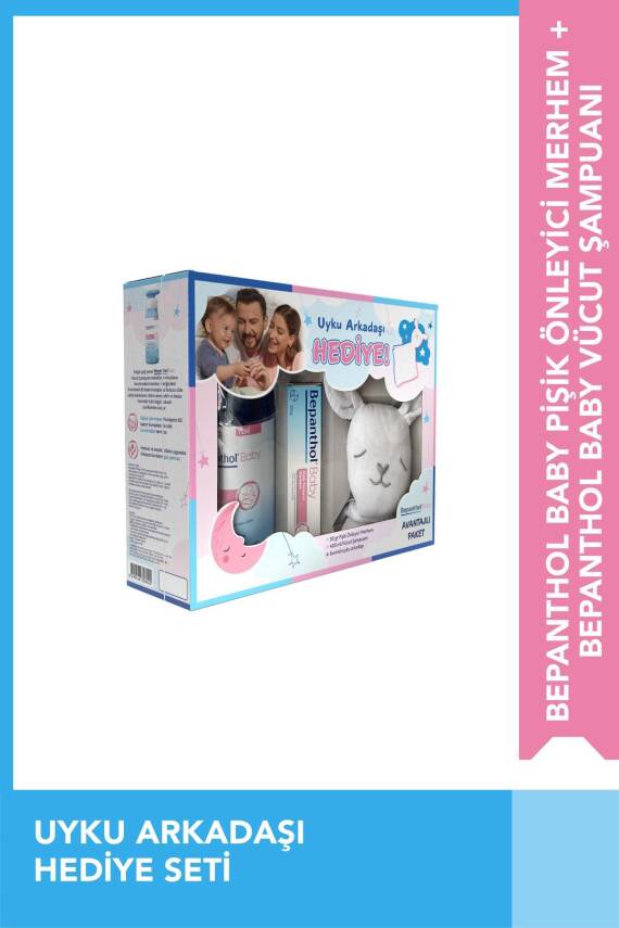 Bepanthol Baby Pişik Merhemi 30 gr+Vücut Şampuanı 400ml+Bebek Uyku Arkadaşı - 1