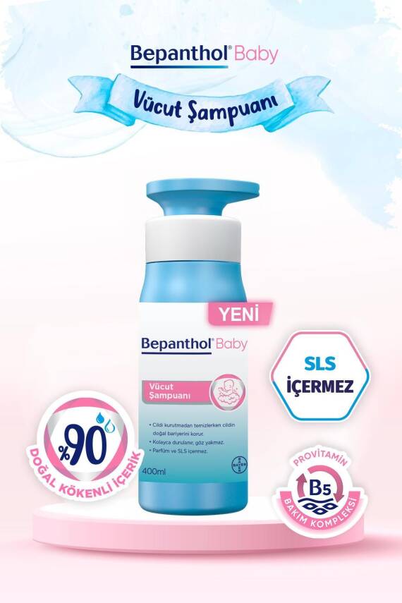 Bepanthol Baby Pişik Merhemi 30 gr+Vücut Şampuanı 400ml+Bebek Uyku Arkadaşı - 2