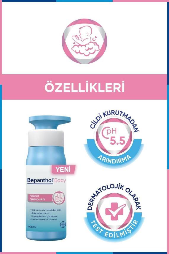 Bepanthol Baby Vücut Şampuanı 400 ml - 7