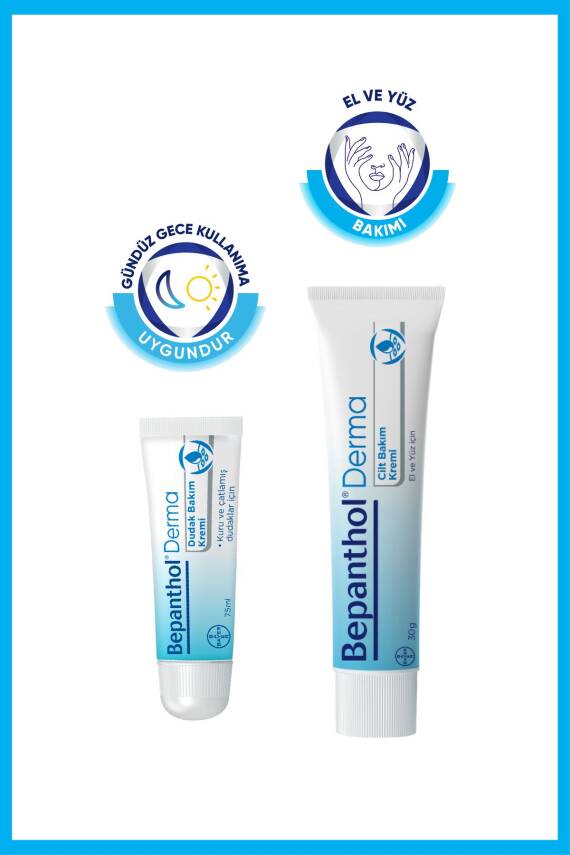 Bepanthol Cilt Kremi 30gr & Günlük Yoğun Nemlendirici Dudak Bakım Kremi 7,5ml - El, Dudak ve Günlük Yüz Bakım - 2