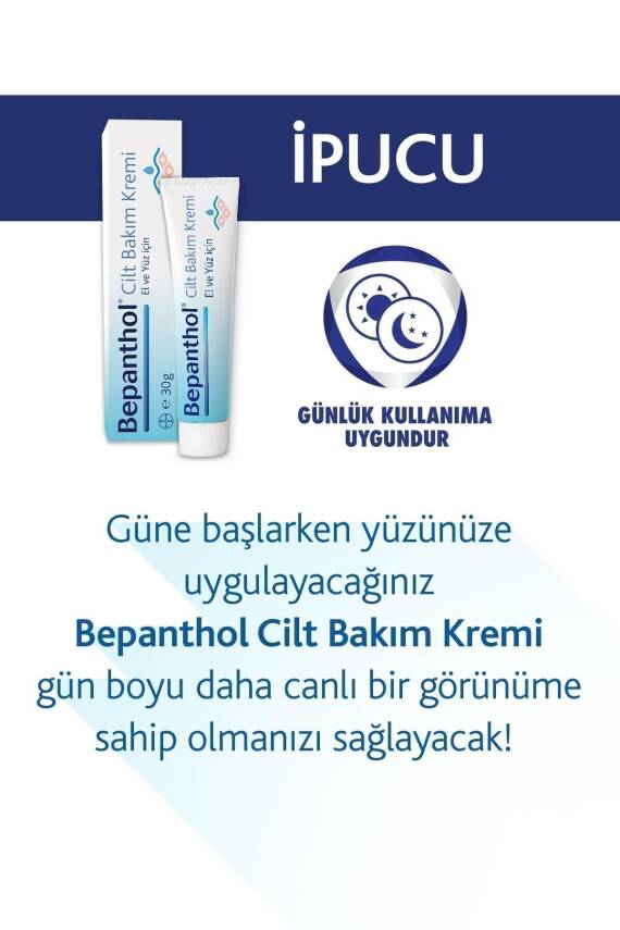 Bepanthol Onarıcı Bakım Merhemi 50gr & Cilt Bakım Kremi 30gr L Tüm Cilt Tiplerine Uygun-el Ve Günlük Yüz Bakım - 7