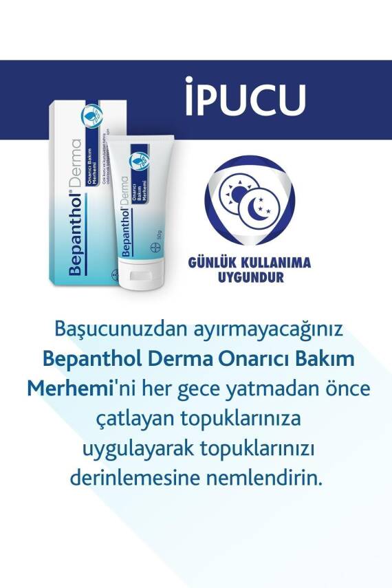 Bepanthol Onarıcı Bakım Merhemi 50gr & Cilt Kremi 50gr - El ve Günlük Yüz Bakım L Avantajlı Günlük Bakım Seti - 7