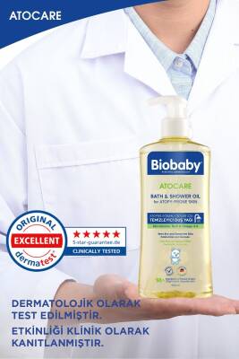 Biobaby Atocare Atopiye Eğilimli Ciltler İçin Temizleyici Duş Yağı 500ml - 8