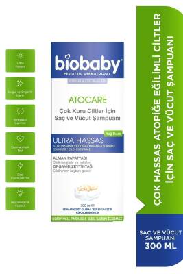 Biobaby Atocare Çok Kuru Ciltler İçin Saç Ve Vücut Şampuanı 300 ml - 1