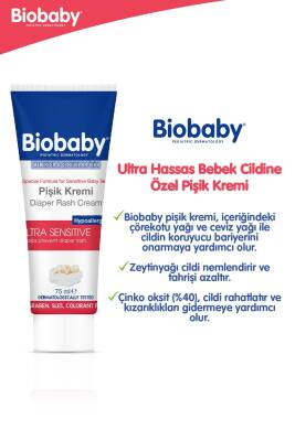 Biobaby Bebek Pişik Kremi %40 Çinko 75 gr - 5