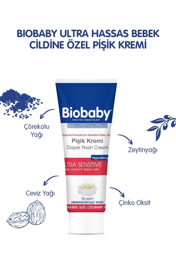 Biobaby Bebek Pişik Kremi %40 Çinko 75 gr - 7
