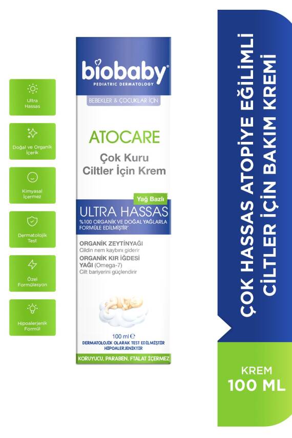 Biobaby Kuru Ve Çok Kuru Ciltler Için Krem 100 ml - 1