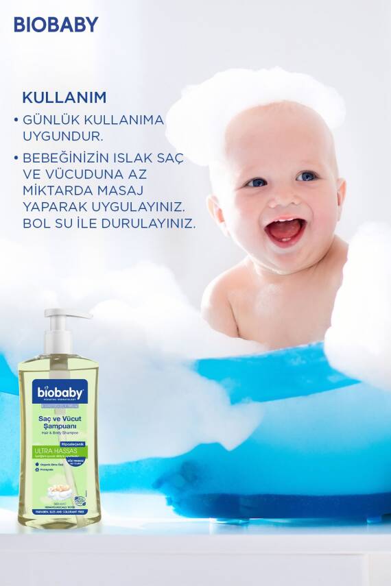 Biobaby Ultra Hassas Saç Ve Vücut Şampuanı 500 ml - 2
