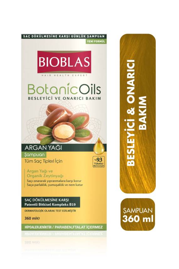 Bioblas Botanic Oils Argan Şampuan 360 ml - 1