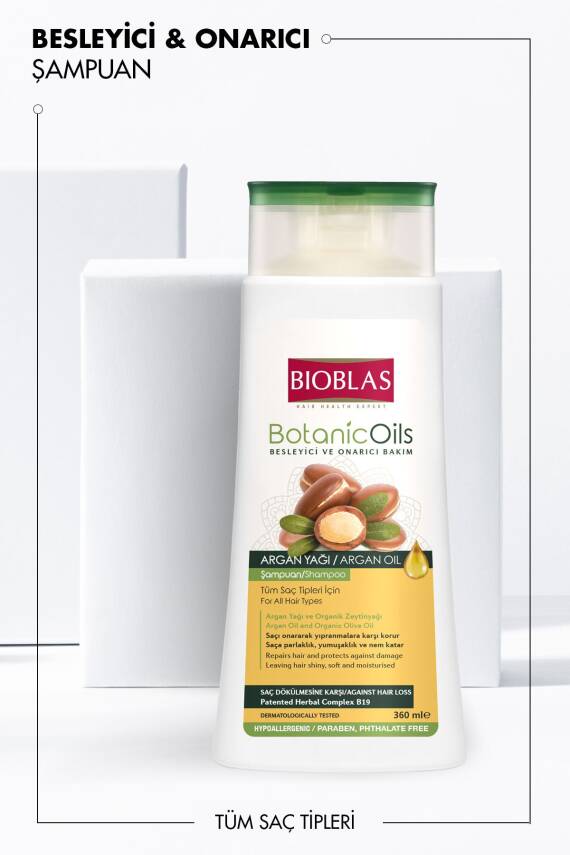 Bioblas Botanic Oils Argan Şampuan 360 ml - 2