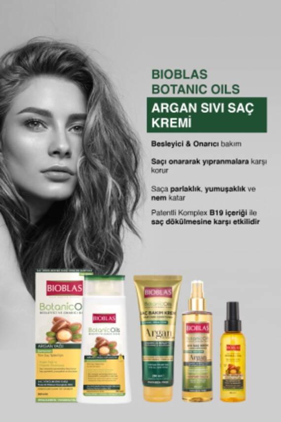 Bioblas Botanic Oils Argan Yağlı Sıvı Saç Kremi 200 Ml Onarıcı Bakım Kremi - 4