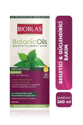 Bioblas Botanic Oils Isırgan Yağlı Şampuan 360 ml - 1