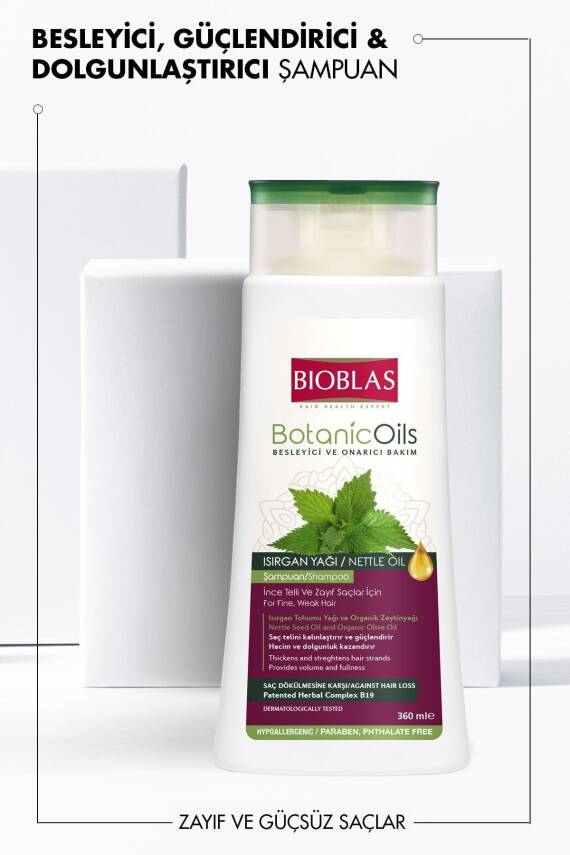 Bioblas Botanic Oils Isırgan Yağlı Şampuan 360 ml - 2