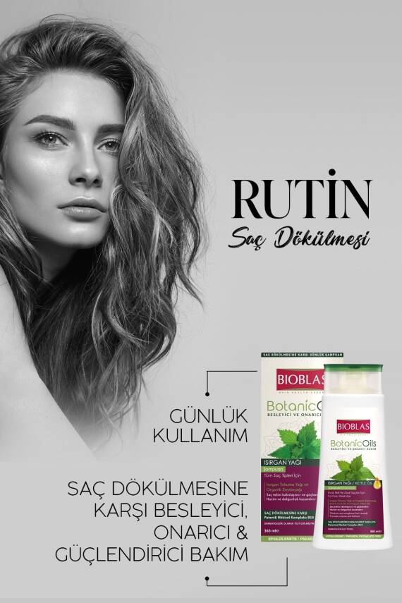 Bioblas Botanic Oils Isırgan Yağlı Şampuan 360 ml - 3
