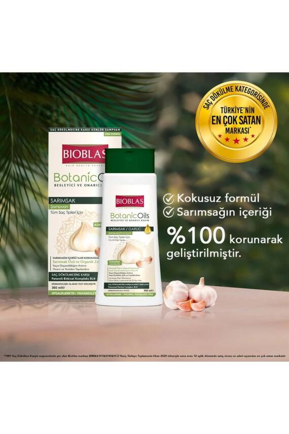 Bioblas Botanic Oils Sarımsak Şampuanı 360 ml - Kokusuz - 8