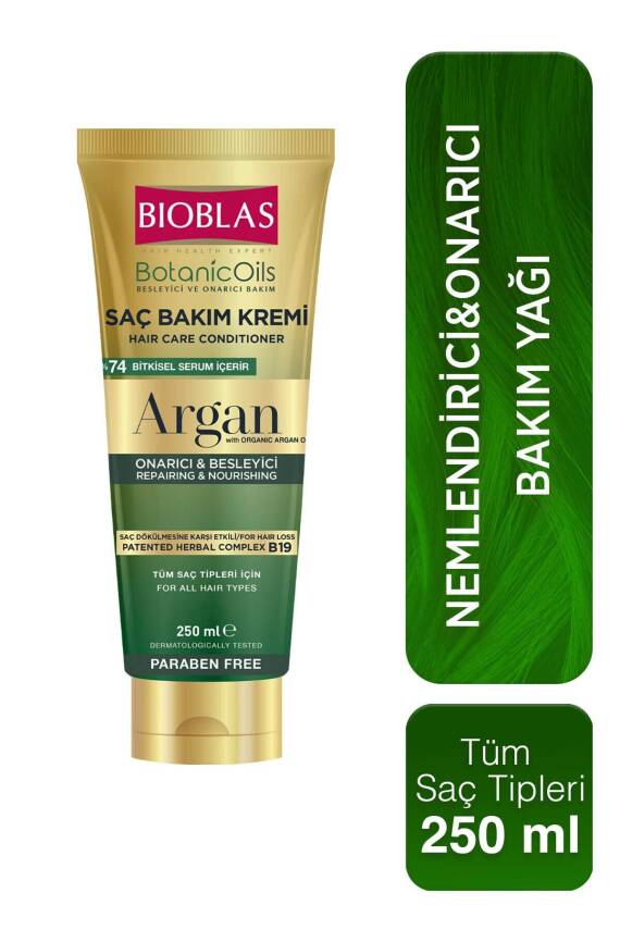 Bioblas Botanics Oil Argan Yağlı Saç Bakım Kremi 250ml - 1