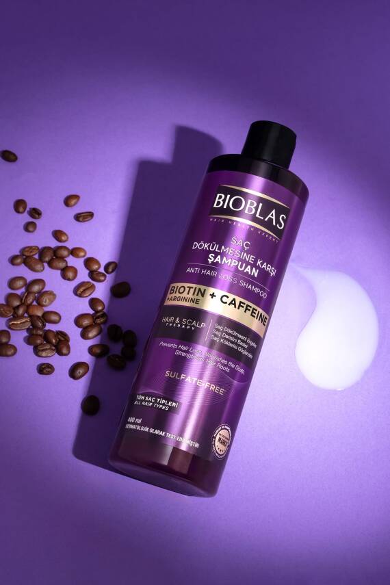 Bioblas Kafein Arjinin Biotin Saç Dökülmesi Karşıtı Şampuan 400 Ml Besleyici, Güçlendirici, Dökülme Karşıtı - 4