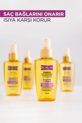 Bioblas Keratin & Kolajen Onarıcı Dolgunlaştırıcı Saç Bakım Yağı 100 Ml İnce Yıpranmış Saçlar - 2