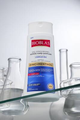 Bioblas Saç Dökülmesi + Kepek Karşıtı Şampuan – Çinko, Mentol, Kremli 360 ML - 2