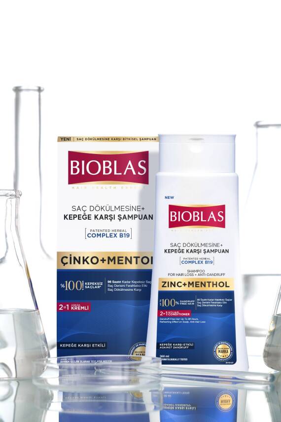 Bioblas Saç Dökülmesi + Kepek Karşıtı Şampuan – Çinko, Mentol, Kremli 360 ML - 5