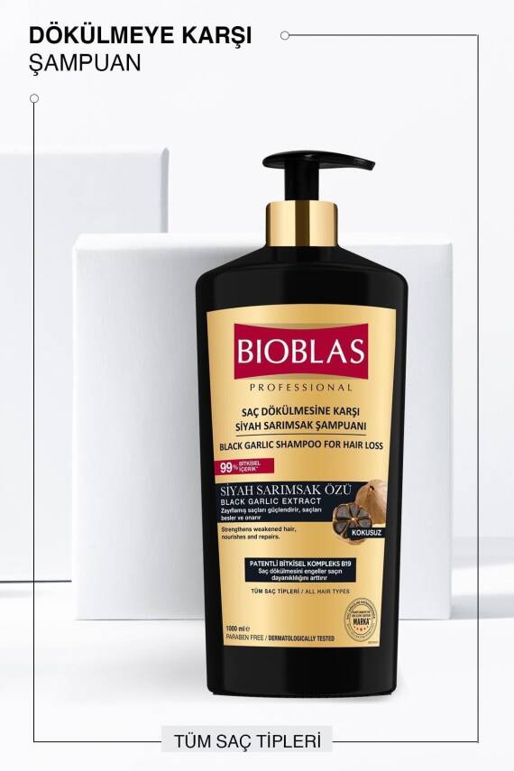 Bioblas Siyah Sarımsak Şampuanı 1000 Ml - 2