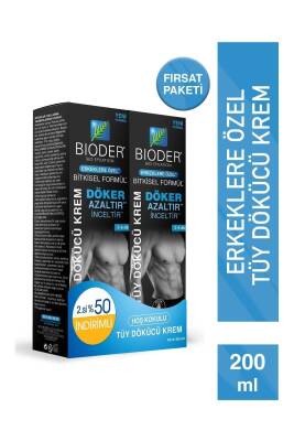 Bioder Erkeklere Özel Tüy Dökücü Krem 2 x 100 ml - Bioder