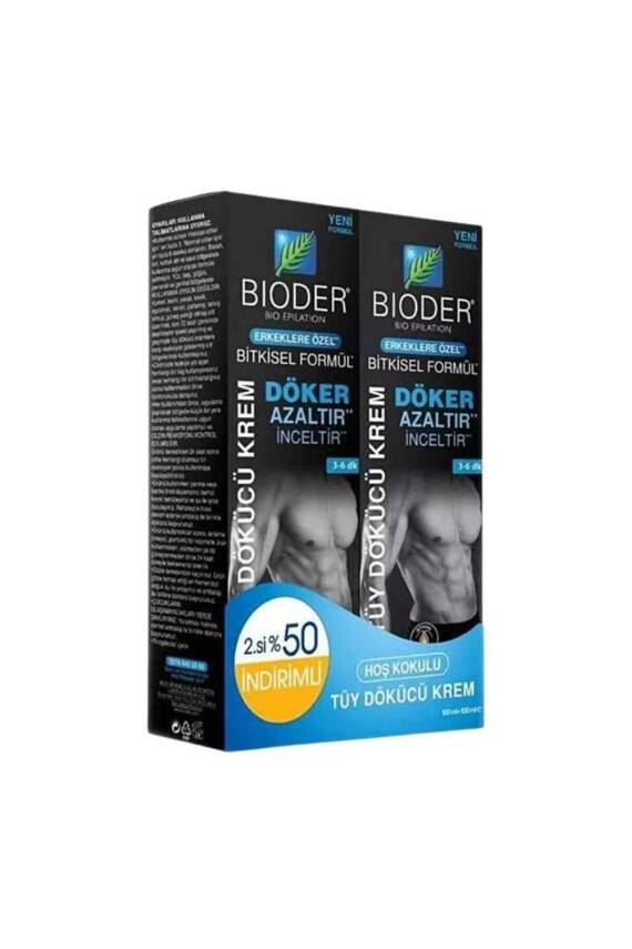 Bioder Erkeklere Özel Tüy Dökücü Krem 2 x 100 ml - 2