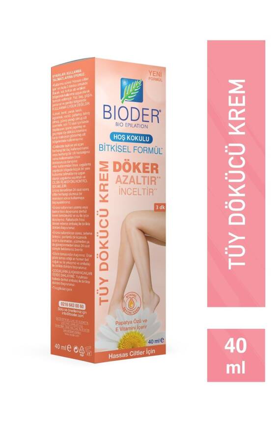Bioder Hassas Ciltler İçin Tüy Dökücü Krem 40ml - 1