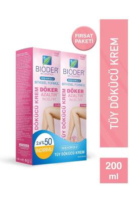 Bioder Normal Ciltler Için Tüy Dökücü Krem 2 x 100 ml - 1
