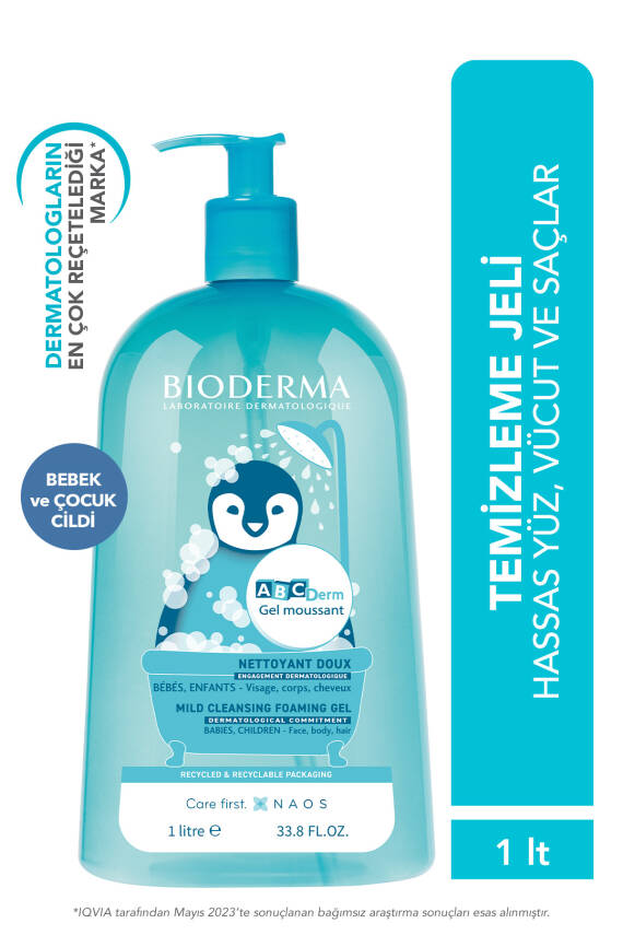 Bioderma Abcderm Foaming Cleanser 1 L - 1