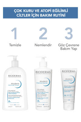 Bioderma Atoderm Intensive Eye Kuru Atopi Eğilimli Göz Çevresi Kremi ve Temizleyici Hyalüronik Asit 100 ml - 4