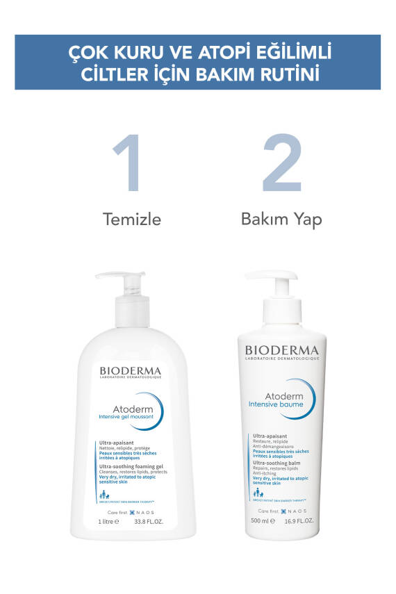 Bioderma Atoderm Intensive Foaming Gel Çok Kuru Atopi Eğilimli Ciltler Temizleme Jeli Niasinamid 200 ml - 6