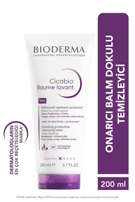 Bioderma Cicabio Cleansing Balm Hasar Görmüş Ciltler Için Onarıcı Balm Dokulu Temizleyici 200 ml - 1