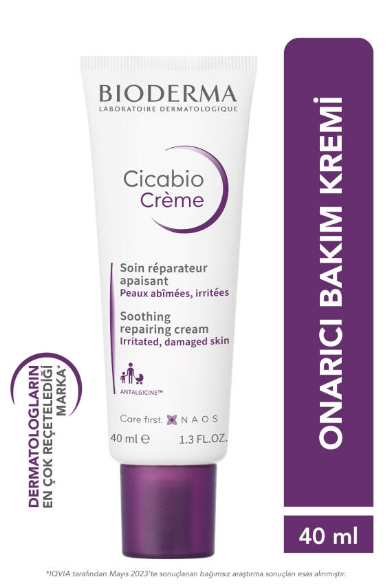 Bioderma Cicabio Cream Onarıcı Cilt Bakım Kremi Bebek, Yetkişkin Ve Çocuk Için Parfümsüz 40 ml - 1