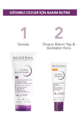 Bioderma Cicabio Dövmeli Ciltler İçin Temizleyici ve Onarıcı Bakım Seti - 2