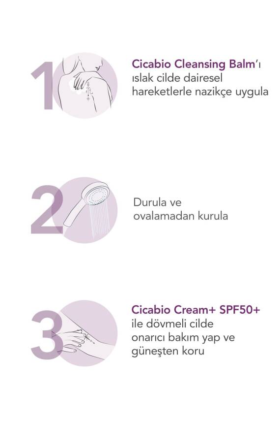 Bioderma Cicabio Dövmeli Ciltler İçin Temizleyici ve Onarıcı Bakım Seti - 3