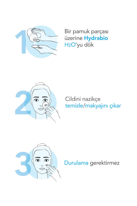 Bioderma Hydrabio H2O Nemlendirici Micellar Makyaj Temizleme Suyu Kuru Ciltler Yüz, Göz Çevresi 500 ml - 5