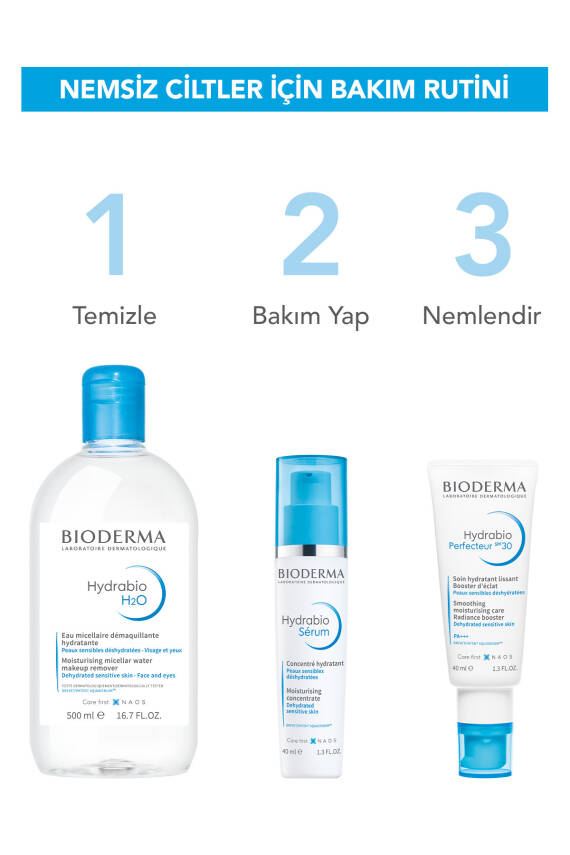 Bioderma Hydrabio H2O Nemlendirici Micellar Makyaj Temizleme Suyu Kuru Ciltler Yüz, Göz Çevresi 500 ml - 6