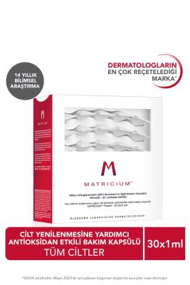Bioderma MATRICIUM™ 30 x 1 ml Cilt Yenileyici Antioksidan Etkili Bakım Kapsülü - Bioderma