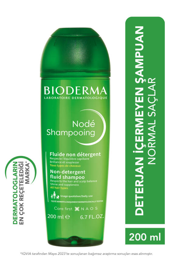 Bioderma Node Fluid Shampoo Deterjan İçermeyen Saç Bakım Şampuanı 200 ml - 1