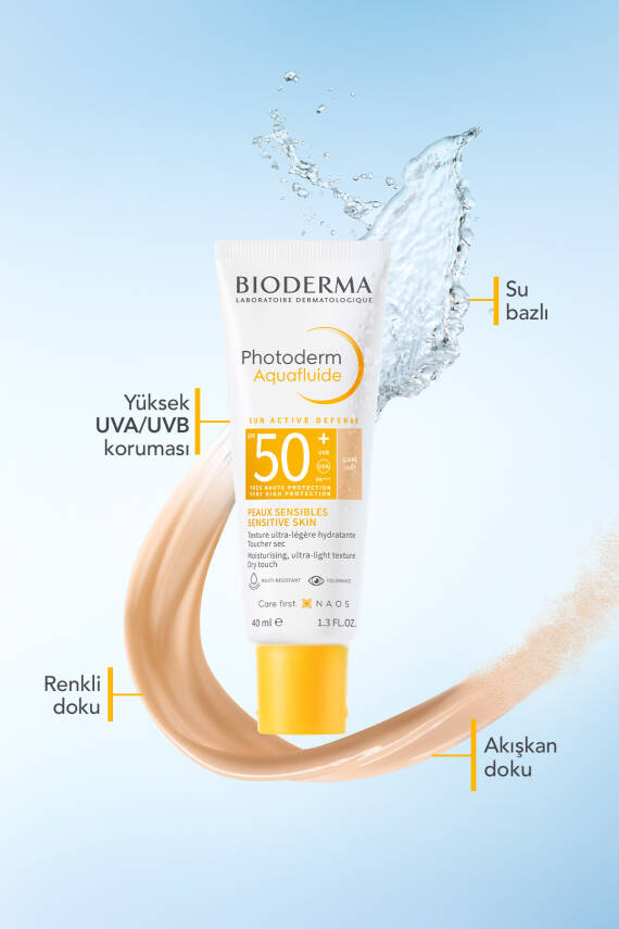 Bioderma Photoderm Aquafluide Light SPF50+ Tüm Ciltler için Yüksek Koruma Sağlayan Renkli Güneş Kremi 40 ml. - 2