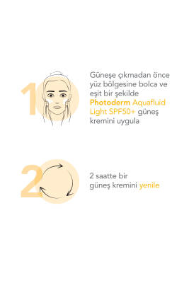 Bioderma Photoderm Aquafluide Light SPF50+ Tüm Ciltler için Yüksek Koruma Sağlayan Renkli Güneş Kremi 40 ml. - 3