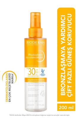 Bioderma Photoderm Bronz Sun Protective Water SPF30 Bronzlaştırıcı Güneş Koruyucu Yüz, Vücut, Saç 200 ml - Bioderma