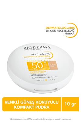 Bioderma Photoderm Mineral Compact Light Spf50 Kapatıcı Etkili Güneş Koruyucu Kompakt Pudra 10 gr - Bioderma